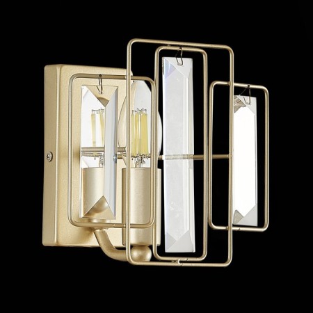 Wall lamp EVOLUCE. Sle103401-01. Giano. 1x40 W, E14, 19x17 cm, Shampan-3