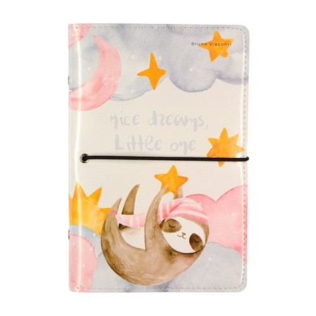 Note book A5, 160 sheets on the Daily Journal rings, Cover artificial leather, an illustration block 80 g/m2, mix-21