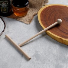 Stick/ blade for the preparation of pancakes large, d = 16 cm, handle 22 cm