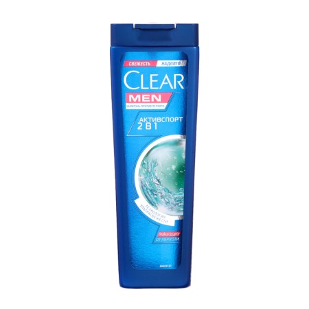 Shampoo and hair balm Clear Men 2 in 1 "Activity", 200 ml