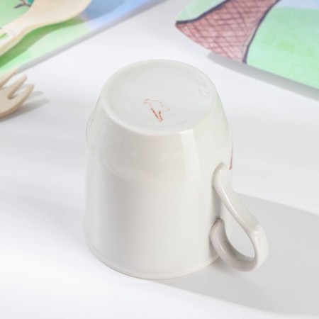 Porcelain mug "Russian field. Funny Kolobok ”, 210 ml, d = 7 cm, MIX drawing-2