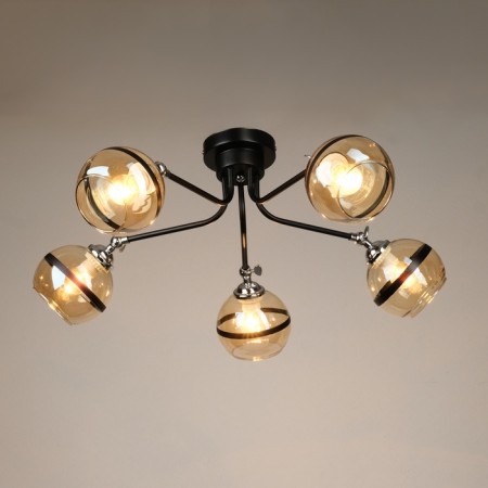 Causes "Craft" 5he27 40w Black-chromium 70x70x28 cm-2