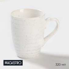Porcelain mug Magistro Urban, 320 ml, white color