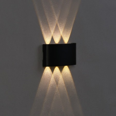 Fronts' lamp "Semesfer", FSD-003, 6 W, 3000K, 3 rays, IP65, 220 V, metal, black-3