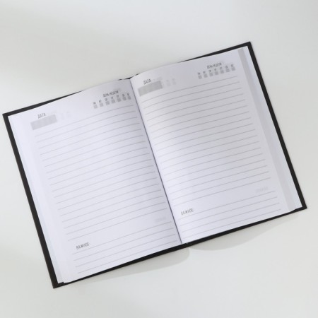 Diary in a solid cover A5, 160 L "Black"-1