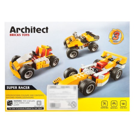 Constructor "Racing Bolid", 3 assembly options, 121 details-2