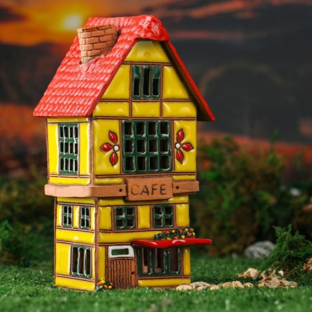 Aroma lace house "Cafe", 20 cm, handmade, mix-4