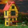 Aroma lace house "Cafe", 20 cm, handmade, mix