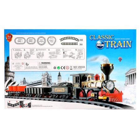 The railway "Classic freight train", with smoke effects, the length of the path 270 cm.-15