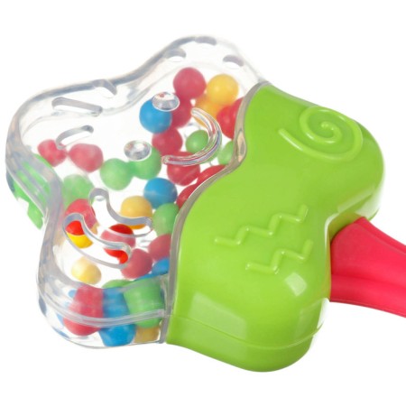 The rattle of "Sweets: Star", with elastic elements, in a bag, crumb I-2