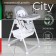 Sweet Baby City feeding chair, light gray color