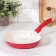 Sleek pan, d = 20 cm, plastic handle, anti -stick coating, red color