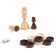 Board game 3 in 1 "Gzhel": chess, backgammon, checkers, wood 40 x 40 cm