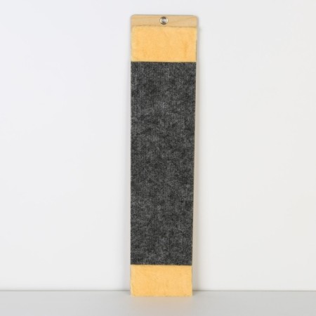 Clogging wall with fur, 45 x 10 cm, gray-4