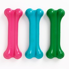 Игрушка для собак Gamma "Кость литая №4", каучук, 16 см, микс цветов