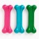 GAMMA dog toy "cast Bone No. 4", rubber, 16 cm, mix of flowers