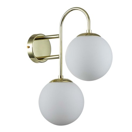Bra Indigo, 13017/2W Gold. 2x40W, E14, 150x300x375 mm, matte white color-1