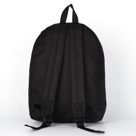 School textile Backpack "Kit, with pockets", 27x11x37, black-3