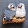 Owls "Owls on the bitch" Small, 17x10cm, mix