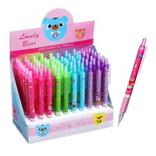 Pencil set, automatic 60 pieces, 0.5mm case with a pattern