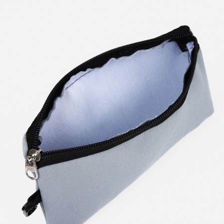 A backpack with a zipper, 3 outer pockets, wallet, gray color-9