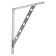 Rinsted bracket 300x225 chrome, 10pcs