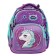 Frame backpack 35 x 28 x 15 cm, Across, filling: bag, pencil case, keychain, purple