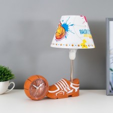 Basketball table lamp E14 15W orange-white 6x30x32.5 cm Risalux