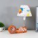 Basketball table lamp E14 15W orange-white 6x30x32.5 cm Risalux
