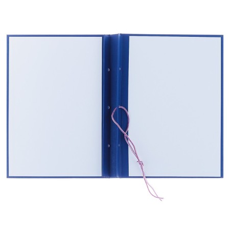 Folder "Diploma Project" A4 Bumvinyl, scallops/cassation, without paper, blue (capacity up to 300 sheets)-1