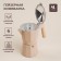 Geyser Coffee machine SL Home "Framo", 300 ml, 11 × 15.5 × 20 cm, beige color
