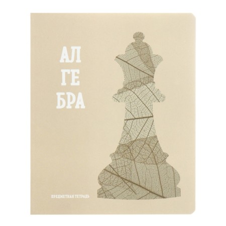 A notebook “Hints”, 48 sheets in a cage, “Algebra”, coated cardboard, matte lamination, Touch varnish, an offset block