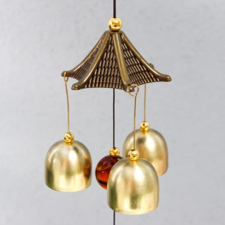 Wind Music Metal "Filin on a branch" 3 bells 40 cm-2