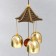 Wind Music Metal "Filin on a branch" 3 bells 40 cm