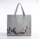 Bag without fastening, gray color