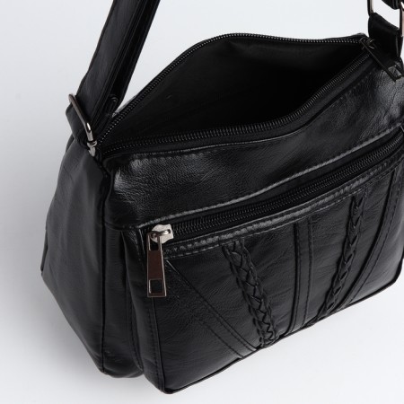 Women's bag with lightning, black color-4