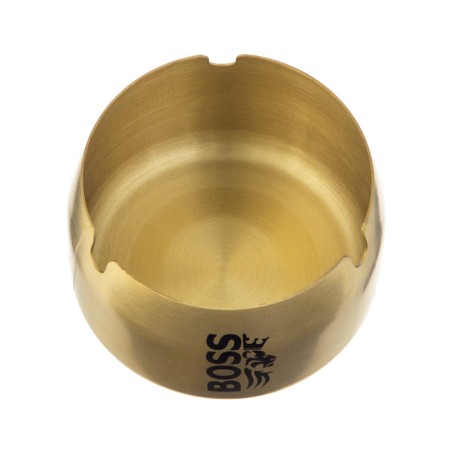 Stainless steel ashtray "boss", 8 x 5 cm, gold-1