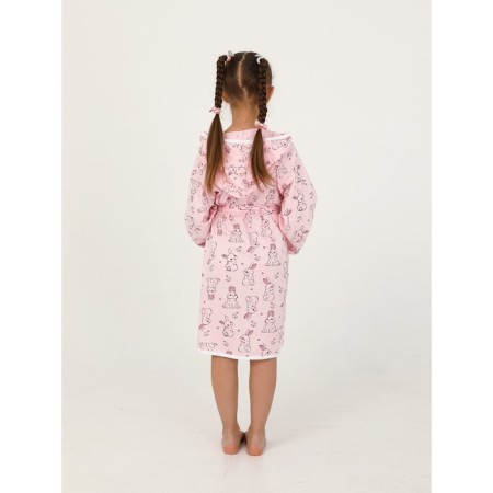 Children's robe with a hood, height 116 cm-1