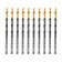 Denzel 717206, 3.2 mm, HSS-Tin, Golden Tip, 10 pcs.