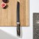 Knife for bread shares "Energy", bread, blade 19.5 cm, black color
