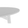 Dining table "Medison", 800 × 800 × 720 mm, support metal, white color