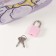 Piggy bank Metal with a lock "Cute cat" mix 7x12x16 cm