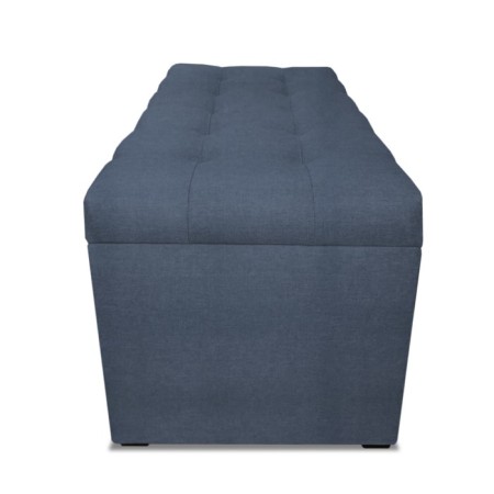 Puff with a lid and weight, 800 × 400 × 420 mm, Dream velor, Ocean color-4