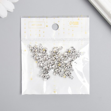 Decor for creativity Metal "Krabik" silver 1.2x1 cm-2