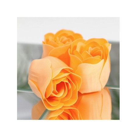 Soap roses, orange, set of 3 pcs.-6
