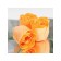 Soap roses, orange, set of 3 pcs.