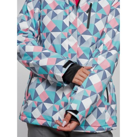 Ski jacket women's, size 48, gray color-8