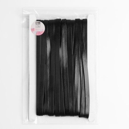 Slanting bike, leather, 8 mm × 10 ± 1 m, black color-2
