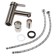 Zein Z3759 sink mixer, one -leaf, pour height 9 cm, graphite