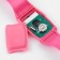 Watch of Electronic nursery, with a calculator, silicone strap, L-21 cm, pink